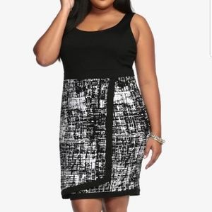 TORRID Printed Faux Wrap Dress
